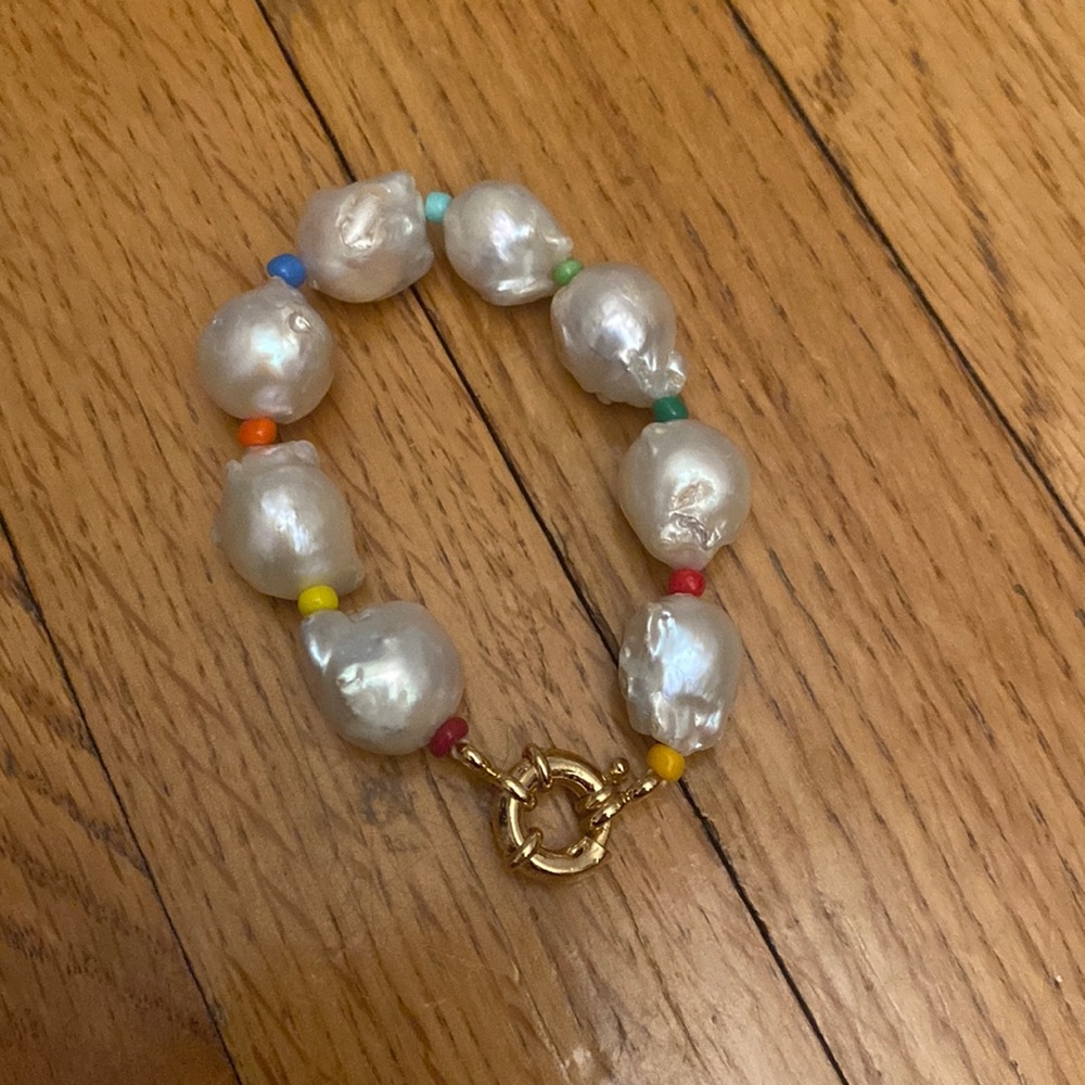Authentic Rainbow Pearl Bracelet